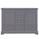 Lexora Dukes 48" W x 22" D Dark Grey Bath Vanity