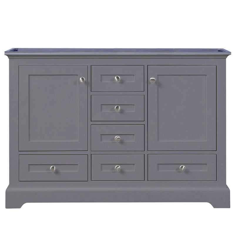 Lexora Dukes 48" W x 22" D Dark Grey Bath Vanity