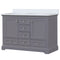 Lexora Dukes 48"W x 22" D Dark Grey Bath Vanity and Quartz Top