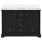 Lexora Dukes 48" W x 22" D Espresso Bath Vanity and Quartz Top