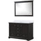 Lexora Dukes 48" W x 22" D Espresso Bath Vanity Quartz Top 46" Mirror