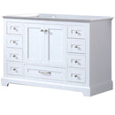 Lexora Dukes 48" W x 22" D White Bath Vanity