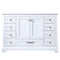 Lexora Dukes 48" W x 22" D White Bath Vanity