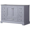 Lexora Dukes 48" W x 22" D Dark Grey Bath Vanity