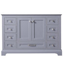 Lexora Dukes 48" W x 22" D Dark Grey Bath Vanity