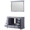 Lexora Dukes 48" W x 22" D Dark Grey Bath Vanity and 46" Mirror