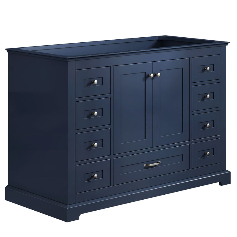 Lexora Dukes 48" W x 22" D Navy blue Bath Vanity