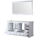 Lexora Dukes 60" W x 22" D Double Bath Vanity and 58" Mirror