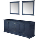 Lexora Dukes 80" W x 22" D Double Bath Vanity and 30" Mirrors