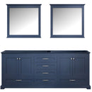 Lexora Dukes 80" W x 22" D Double Bath Vanity and 30" Mirrors