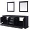 Lexora Dukes 80" W x 22" D Double Bath Vanity and 30" Mirrors