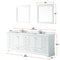 Lexora Dukes 84" W x 22 " D Double Bath Vanity and 34" Mirrors