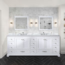 Lexora Dukes 84" W x 22 " D Double Bath Vanity and 34" Mirrors