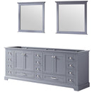 Lexora Dukes 84" W x 22 " D Double Bath Vanity and 34" Mirrors