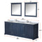 Lexora Dukes 84" W x 22" D Double Bath Vanity