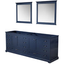 Lexora Dukes 84" W x 22 " D Double Bath Vanity and 34" Mirrors