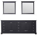 Lexora Dukes 84" W x 22 " D Double Bath Vanity and 34" Mirrors