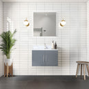 Lexora Geneva 30" W x 22" D Single Bath Vanity and 30" LED Mirror