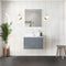 Lexora Geneva 30" W x 22" D Dark Grey Bath Vanity and Marble Top