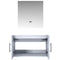 Lexora Geneva 30" W x 22" D Single Bath Vanity and 30" LED Mirror