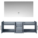 Lexora Geneva 60 " W x 22 " D Double Bath Vanity and 60" LED Mirror