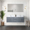 Lexora Geneva 60" W x 22" D Dark Grey Double Bath Vanity Carrara Marble Top with Faucet Set and 60" LED Mirror