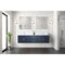 Lexora Geneva 72" W x 22" D Double Bath Vanity and 30" LED Mirrors