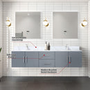 Lexora Geneva 80" W x 22" D Double Bath Vanity