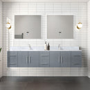 Lexora Geneva 84" W x 22" D Double Bath Vanity and 36" LED Mirrors