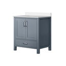 Lexora Jacques 30" W x 22" D Bath Vanity and Marble Top