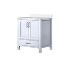 Lexora Jacques 30" W x 22" D Bath Vanity and Marble Top