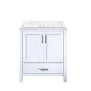 Lexora Jacques 30" W x 22" D Bath Vanity and Marble Top