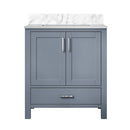 Lexora Jacques 30" W x 22" D Bath Vanity and Marble Top