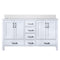 Lexora Jacques 60" W x 22" D Double Bath Vanity and Marble Top