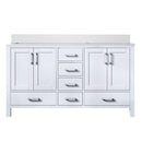 Lexora Jacques 60" W x 22" D Double Bath Vanity and Marble Top