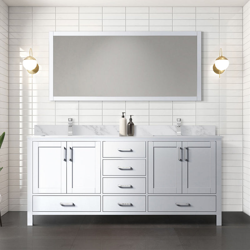 Lexora Jacques 72" W x 22" D Double Bath Vanity