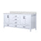 Lexora Jacques 72" W x 22" D Double Bath Vanity and Marble Top