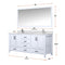 Lexora Jacques 72" W x 22" D Double Bath Vanity and Marble Top with 28" Mirror