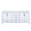 Lexora Jacques 80" W x 22" D Double Bath Vanity and Marble Top