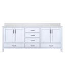 Lexora Jacques 80" W x 22" D Double Bath Vanity and Marble Top