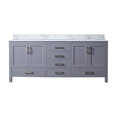 Lexora Jacques 80" W x 22" D Double Bath Vanity and Marble Top