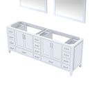 Lexora Jacques 84" W x 22" D Double Bath Vanity and 34" Mirrors