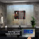 Lexora Lugano 48" W x 32" H LED Bathroom Vanity Mirror