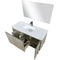 Lexora Lancy 48" W x 20" D Rustic Acacia Bath Vanity White Quartz Top with Faucet Set and 43" Mirror