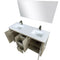 Lexora Lafarre 60" W x 20" D Rustic Acacia Double Bath Vanity White Quartz Top with Faucet Set and 55" Mirror