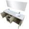 Lexora Lafarre 80" W x 20" D Rustic Acacia Double Bath Vanity White Quartz Top with Faucet Set and 70" Mirror