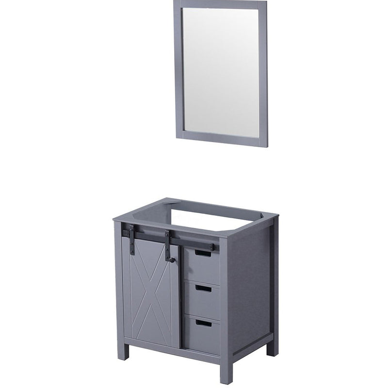 Lexora Marsyas 30" W x 22" D Bath Vanity and 28" Mirror