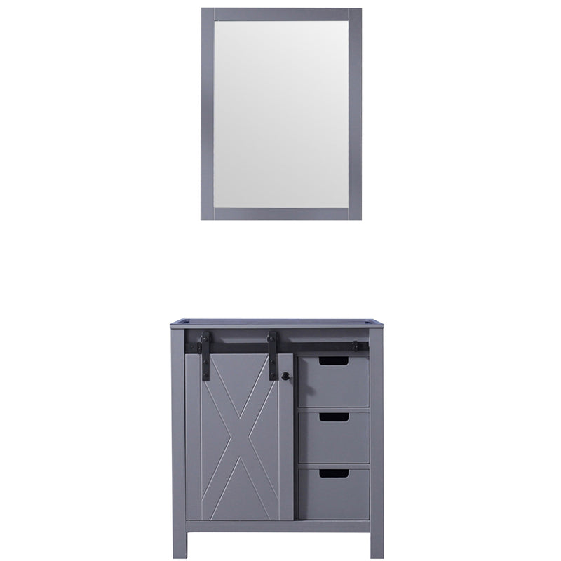 Lexora Marsyas 30" W x 22" D Bath Vanity and 28" Mirror