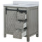 Lexora Marsyas 30" W x 22" D Ash Grey Bath Vanity and Marble Countertop