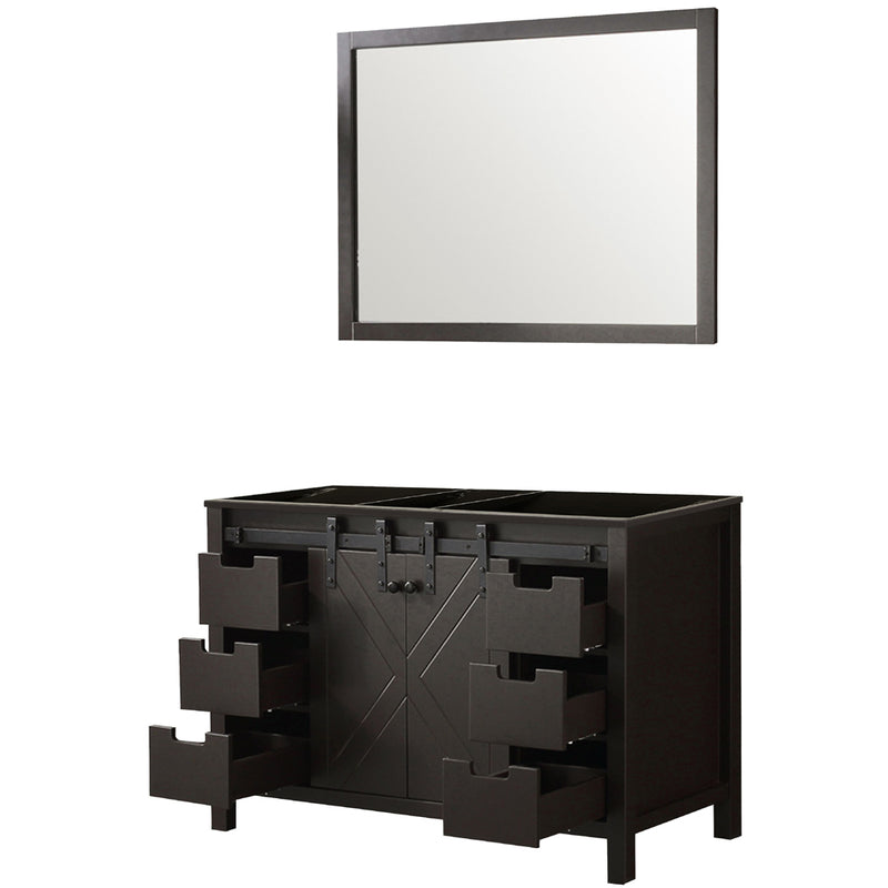 Lexora Marsyas 48" W x 22" D Bath Vanity with 44" Mirror